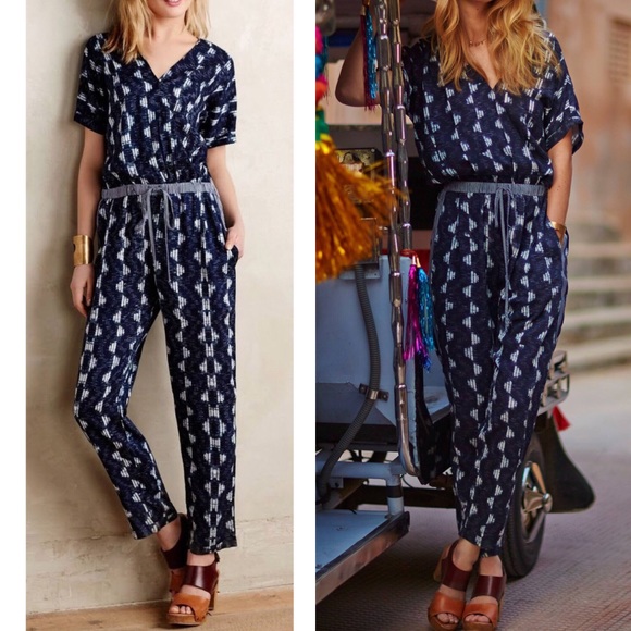 Anthropologie Pants - Anthropologie Velvet Narvan Jumpsuit Sz L EUC